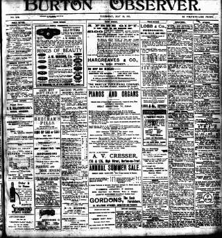 cover page of Burton Observer and Chronicle published on May 18, 1911