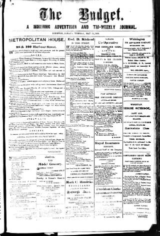cover page of Budget (Jamaica) published on May 18, 1886