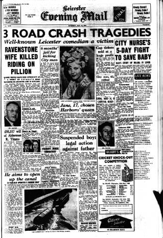 cover page of Leicester Evening Mail published on May 18, 1963