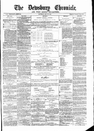 cover page of Dewsbury Chronicle and West Riding Advertiser published on May 18, 1878