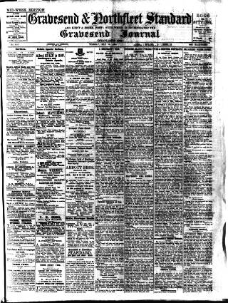 cover page of Gravesend & Northfleet Standard published on May 18, 1915