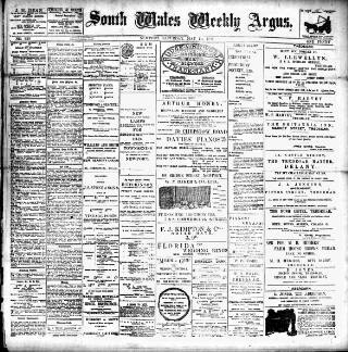 cover page of South Wales Weekly Argus and Monmouthshire Advertiser published on May 18, 1901