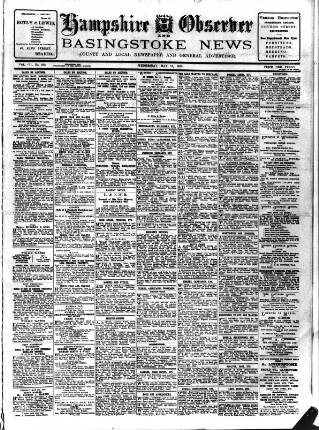 cover page of Hampshire Observer and Basingstoke News published on May 18, 1910