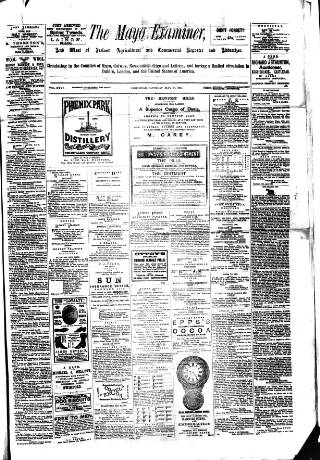 cover page of Mayo Examiner published on May 18, 1895