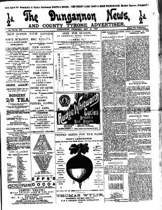 cover page of Dungannon News published on May 18, 1899
