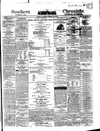 cover page of Bassett's Chronicle published on May 18, 1864