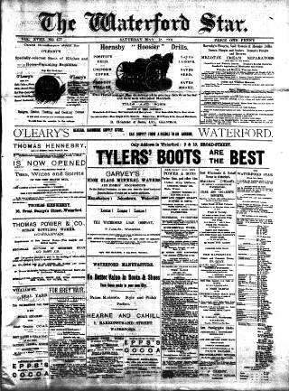 cover page of Waterford Star published on May 18, 1901