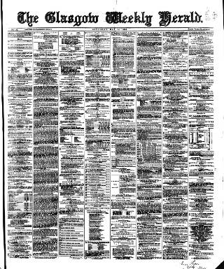 cover page of Glasgow Weekly Herald published on May 18, 1867