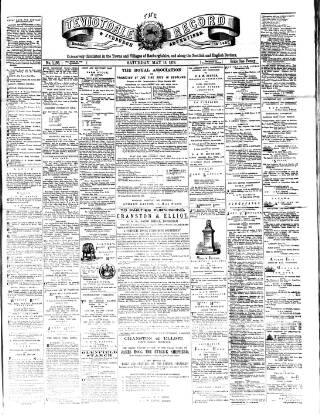 cover page of Teviotdale Record and Jedburgh Advertiser published on May 18, 1878