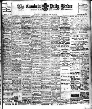 cover page of Cambria Daily Leader published on May 18, 1904