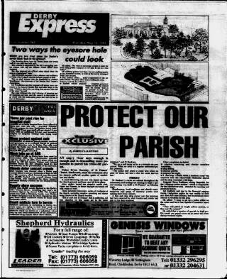cover page of Derby Express published on May 18, 1995