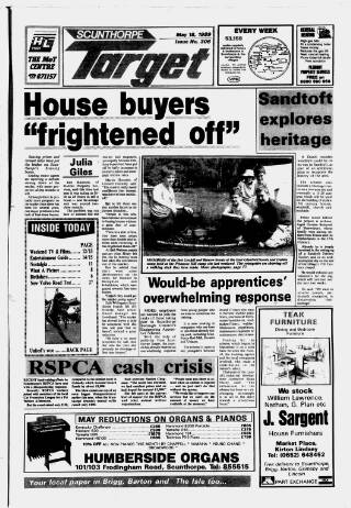 cover page of Scunthorpe Target published on May 18, 1989