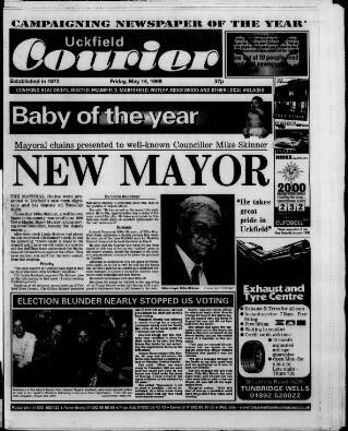 cover page of Uckfield Courier published on May 14, 1999