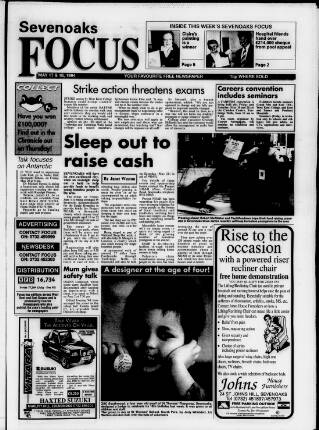 cover page of Sevenoaks Focus published on May 18, 1994