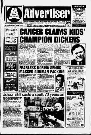 cover page of Oldham Advertiser published on May 18, 1995
