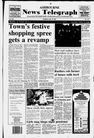 cover page of Ashbourne News Telegraph published on May 18, 1995