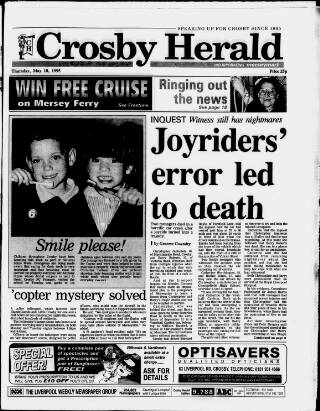 cover page of Crosby Herald published on May 18, 1995