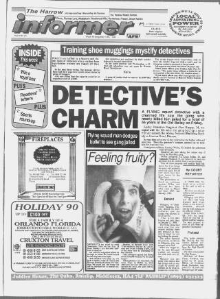 cover page of Harrow Informer published on May 18, 1990