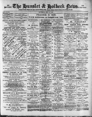 cover page of South Leeds Echo published on May 18, 1889