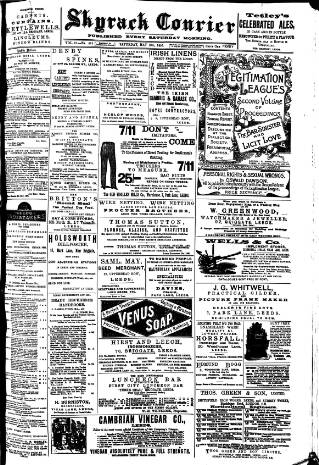 cover page of Skyrack Courier published on May 18, 1895
