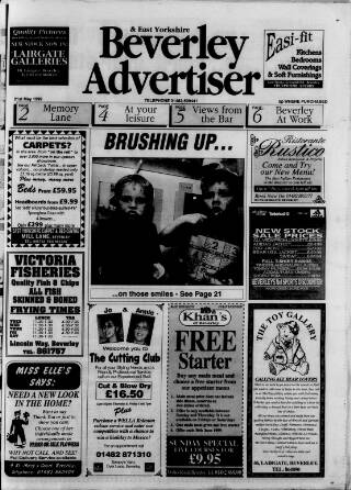 cover page of Beverley Advertiser published on May 21, 1999