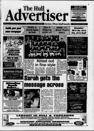 cover page of West Hull Advertiser published on May 27, 1998