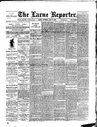 cover page of Larne Reporter and Northern Counties Advertiser published on May 18, 1889