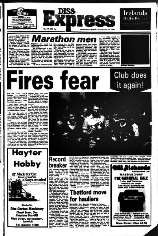 cover page of Diss Express published on May 18, 1984