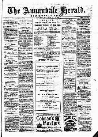 cover page of Annandale Herald and Moffat News published on May 18, 1882