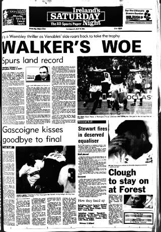 cover page of Ireland's Saturday Night published on May 18, 1991