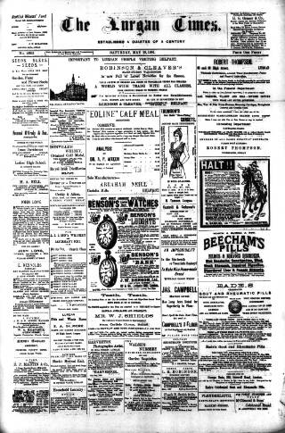 cover page of Lurgan Times published on May 18, 1901
