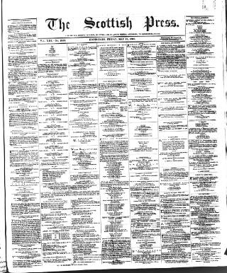 cover page of Scottish Press published on May 18, 1860