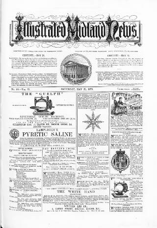 cover page of Illustrated Midland News published on May 21, 1870
