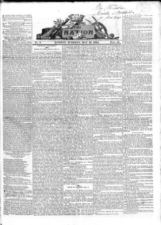 cover page of Nation published on May 18, 1824