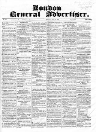 cover page of Morning Mail (London) published on May 19, 1866