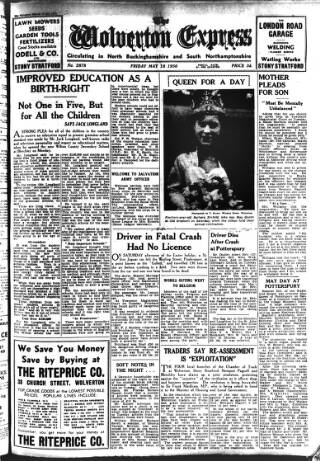 cover page of Wolverton Express published on May 18, 1956