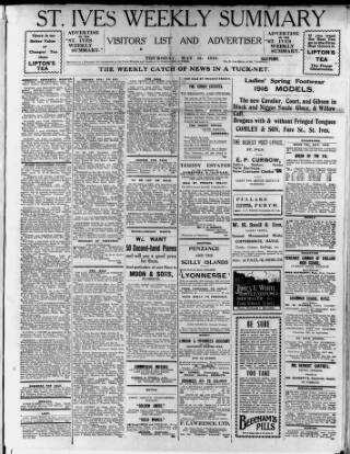 cover page of St. Ives Weekly Summary published on May 18, 1916