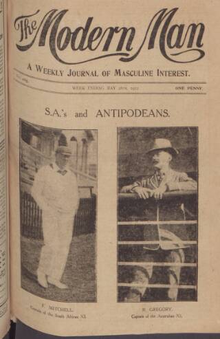 cover page of Modern Man published on May 18, 1912