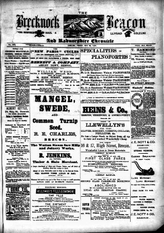 cover page of Brecknock Beacon published on May 18, 1894