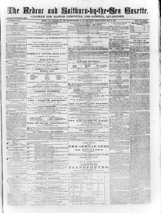 cover page of Redcar and Saltburn-by-the-Sea Gazette published on May 18, 1877