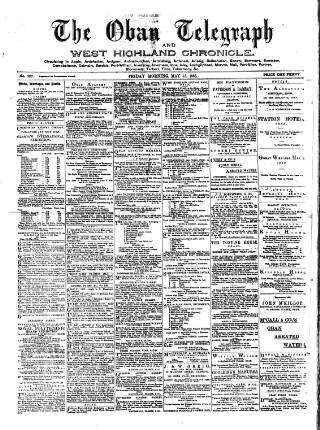 cover page of Oban Telegraph and West Highland Chronicle published on May 18, 1888