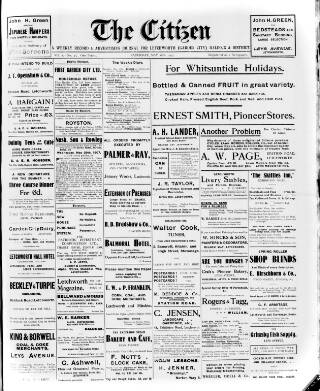 cover page of Citizen (Letchworth) published on May 18, 1907