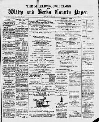 cover page of Marlborough Times published on May 18, 1889