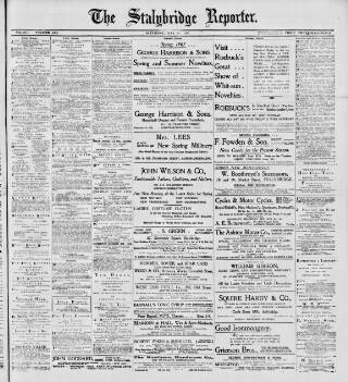 cover page of Stalybridge Reporter published on May 18, 1907