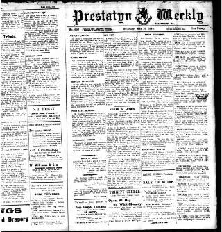 cover page of Prestatyn Weekly published on May 18, 1918