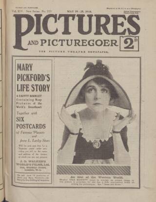 cover page of Picturegoer published on May 18, 1918