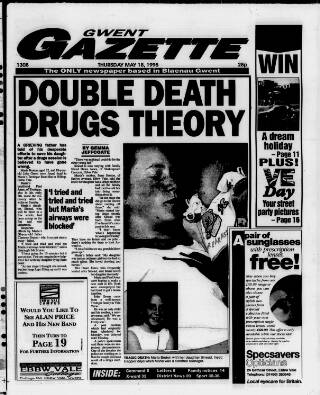 cover page of Gwent Gazette published on May 18, 1995