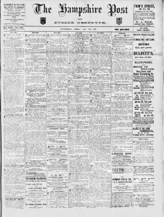 cover page of Hampshire Post and Southsea Observer published on May 18, 1906