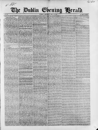 cover page of Dublin Evening Herald 1846 published on May 18, 1848