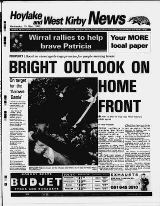 cover page of Hoylake & West Kirby News published on May 18, 1994